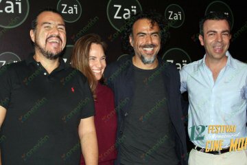 Jorge Mondragón, Daniela Michel, Alejandro González Iñárritu y Alejandro Ramírez